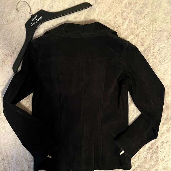 ⭐️⭐️Suede Dennis Basso Moto Jacket XXS Fits Like a Small - Picture 5 of 8